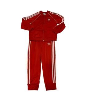 Adidas Originals Red Classic Toddler Track Suit
